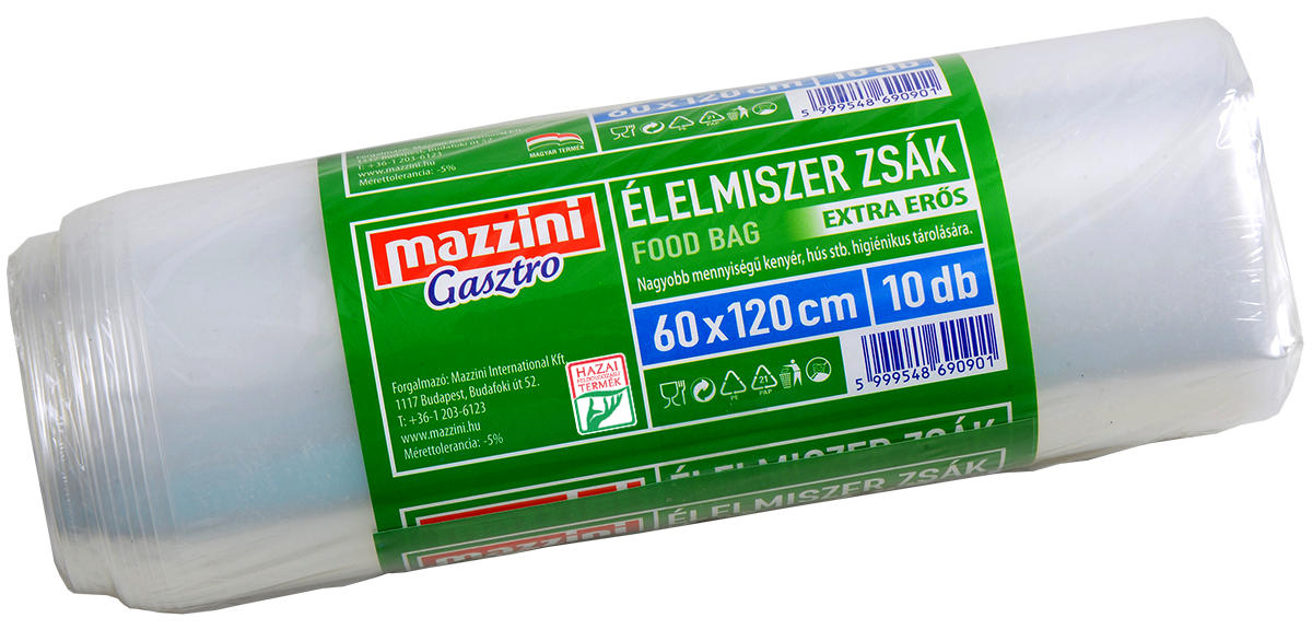 MAZZINI Élelmiszerzsák 60x120cm extra erős